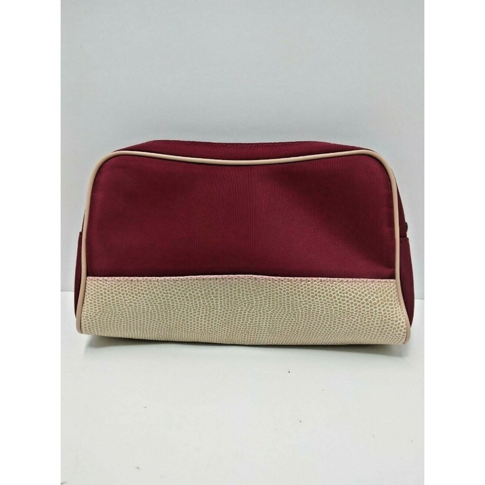 Lancome Red &‎ Tan Cosmetic Bag - Makeup Bag